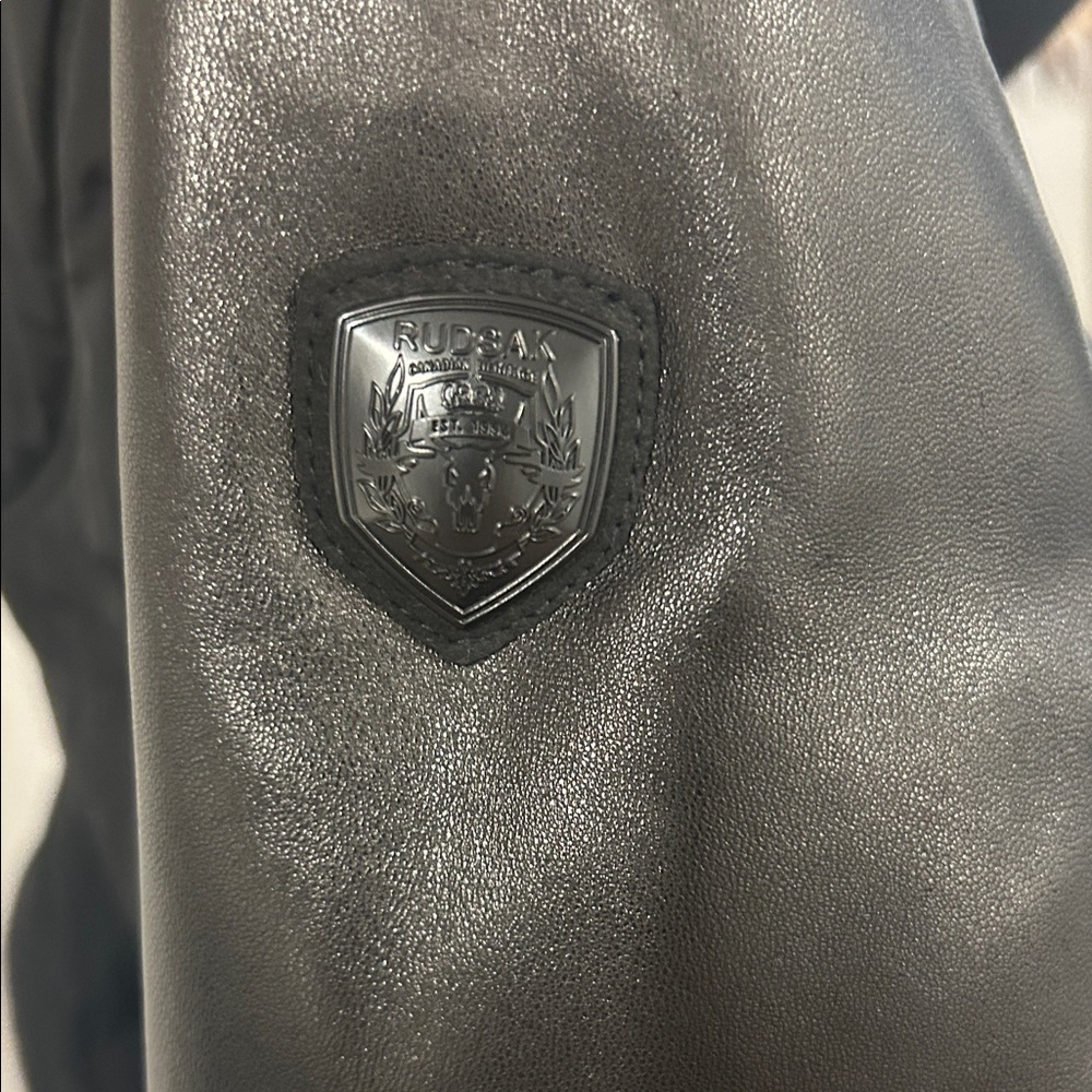 RUDSAK Shauna jacket with authentic arctic fox Fur Trim and leather sleeve - Picture 6 of 8